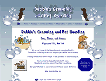 Tablet Screenshot of debbiesgrooming-n-boarding.com